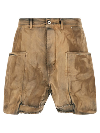 Bermudas de algodón beige