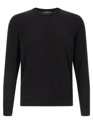 Black Cotton Cardigan