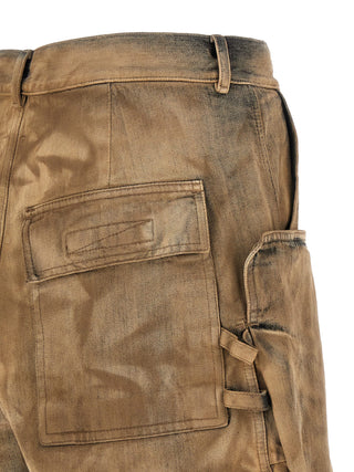 Beige Cotton Bermuda Shorts
