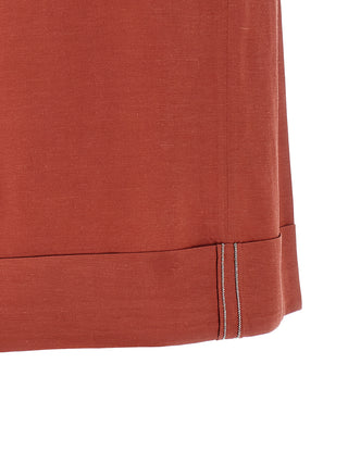 Multicolor Viscose Bermuda Shorts