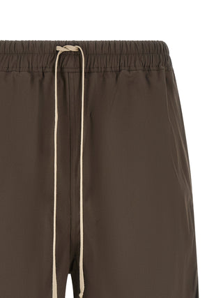 Brown Cotton Bermuda Shorts