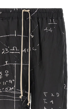 Bicolor Viscose Bermuda Shorts