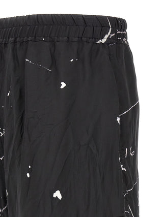 Bicolor Viscose Bermuda Shorts