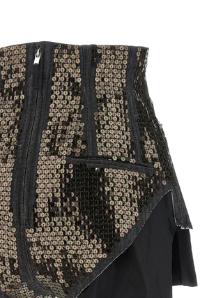 Black Cotton Bermuda Shorts