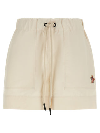 Bermudas de poliéster blancas