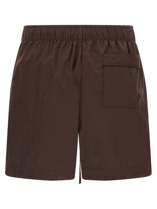 Brown Cotton Bermuda Shorts
