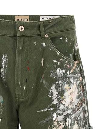 Bicolor Cotton Bermuda Shorts