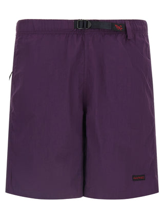 Purple Nylon Bermuda Shorts