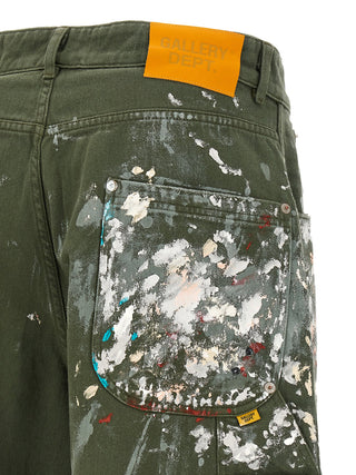Bicolor Cotton Bermuda Shorts