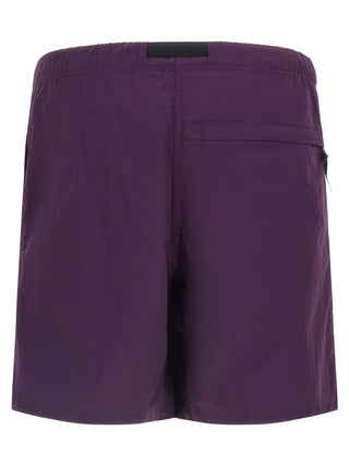Purple Nylon Bermuda Shorts