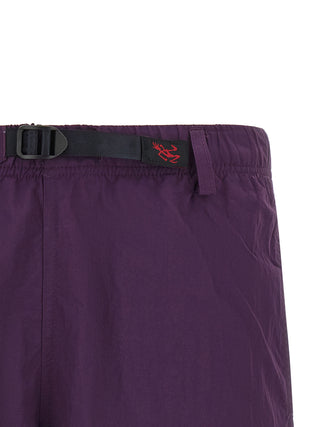 Purple Nylon Bermuda Shorts