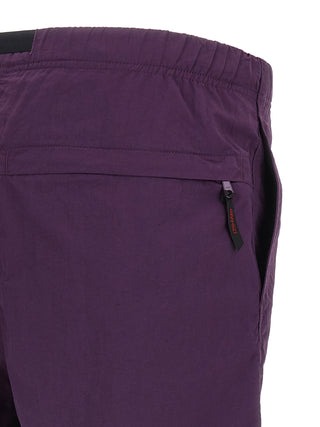 Purple Nylon Bermuda Shorts