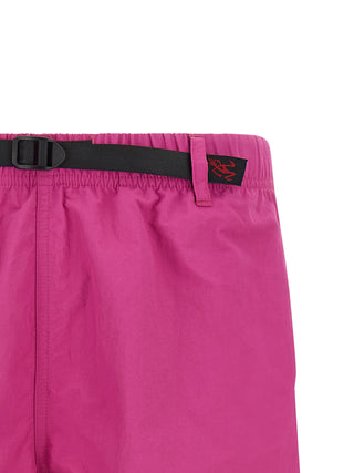 Fuchsia Nylon Bermuda Shorts