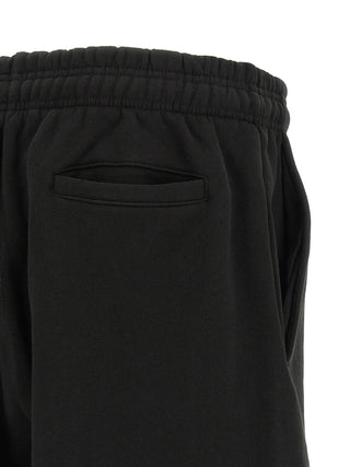 Bermudas de algodón negro