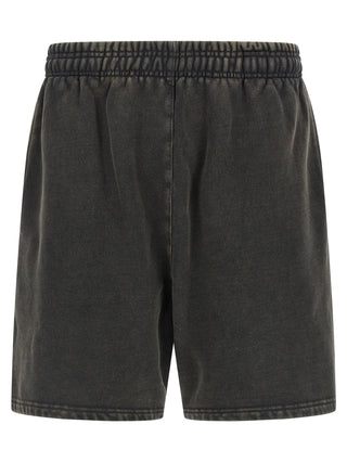 Gray Cotton Bermuda Shorts