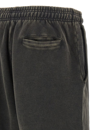 Gray Cotton Bermuda Shorts
