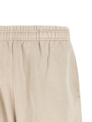 Beige Cotton Bermuda Shorts