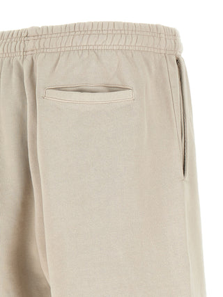 Beige Cotton Bermuda Shorts