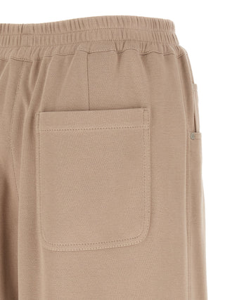 Brown Cotton Bermuda Shorts