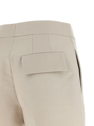Gray Cotton Bermuda Shorts