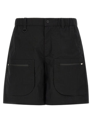 Black Polyamide Bermuda Shorts