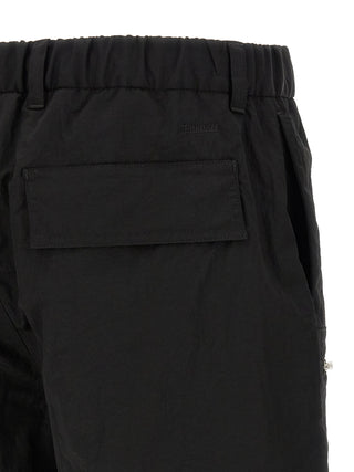 Black Polyamide Bermuda Shorts