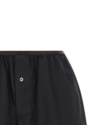 Gray Cotton Bermuda Shorts