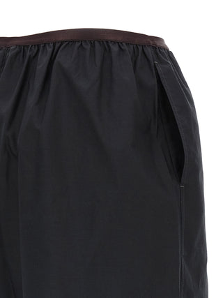 Gray Cotton Bermuda Shorts