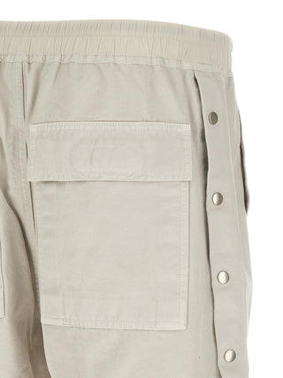 Beige Cotton Bermuda Shorts