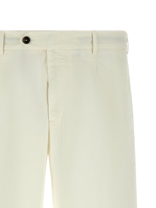 White Cotton Bermuda Shorts