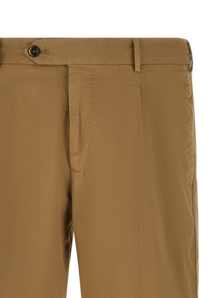 Beige Cotton Bermuda Shorts