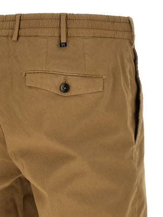 Beige Cotton Bermuda Shorts