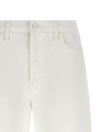 White Cotton Bermuda Shorts