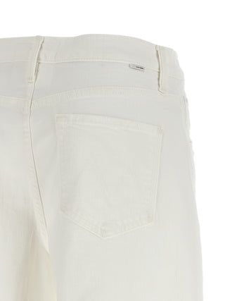 White Cotton Bermuda Shorts