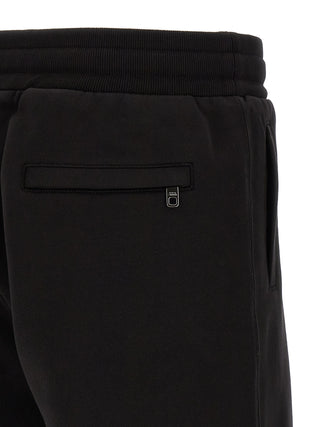 Black Cotton Bermuda Shorts