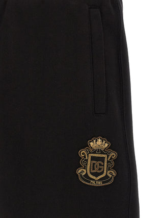 Black Cotton Bermuda Shorts