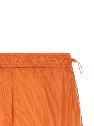 Orange Polyamide Bermuda Shorts