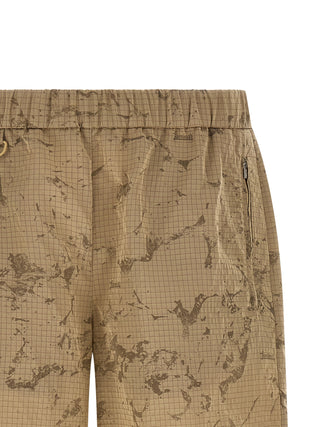 Beige Polyamide Bermuda Shorts