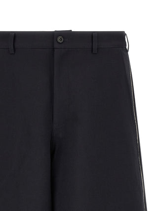 Bermudas de poliéster azules