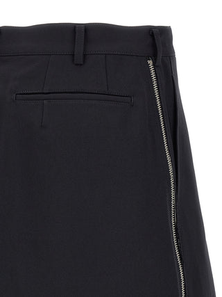 Bermudas de poliéster azules