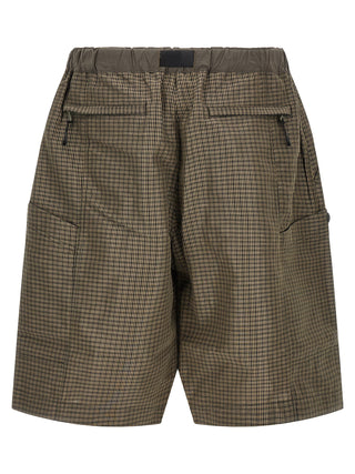 Bicolor Linen Bermuda Shorts