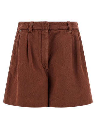 Multicolor Cotton Bermuda Shorts