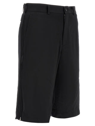 Black Wool Bermuda Shorts