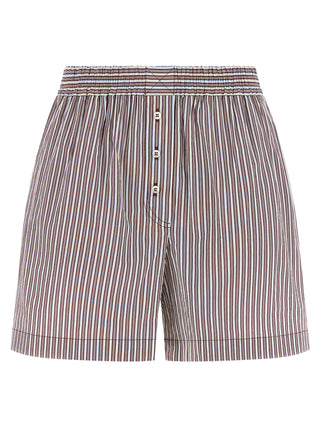 Bordeaux Cotton Bermuda Shorts