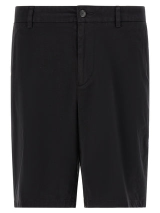 Bermudas de algodón negro