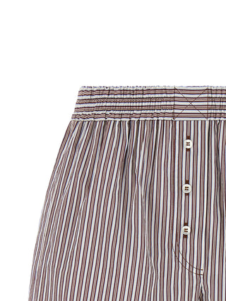 Bordeaux Cotton Bermuda Shorts