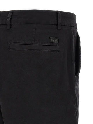 Black Cotton Bermuda Shorts
