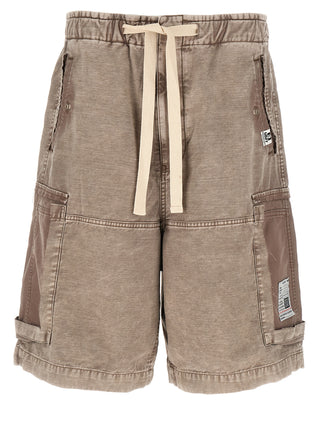 Gray Cotton Bermuda Shorts