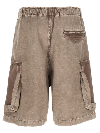 Gray Cotton Bermuda Shorts