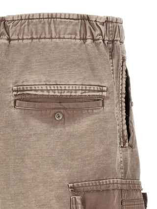 Gray Cotton Bermuda Shorts